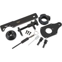 Black Draper Expert Engine Timing Kit ETK277 for Vauxhall, includes various metal tools and bolts.