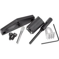 Draper Expert engine timing kit for Mercedes-Benz with black metal tools, bolts, and hex key.