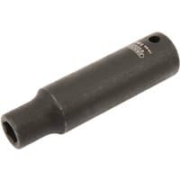 Black Draper Expert deep impact socket, 1/4" drive, 5.5mm, cylindrical with HI-TORQ 6 point design.