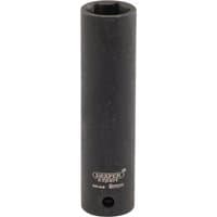 Black Draper Expert deep impact socket, 1/4" square drive, 9mm, with HI-TORQ 6-point design and engraved branding.