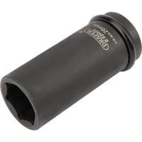 Black Draper Expert deep impact socket, 6 point, 3/4" square drive, 26mm, with HI-TORQ branding on the side.