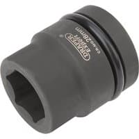 Black Draper Expert HI-TORQ 6 Point Impact Socket, 1" square drive, 28mm size, with engraved branding and specifications.