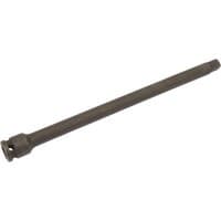 Draper Expert impact extension bar, 1/4" square drive, 150mm, dark metallic finish, cylindrical shape.