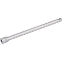 Silver Draper Expert extension bar, 1/4" square drive, 150mm length, with knurled grip end and polished finish.