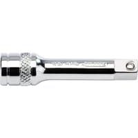 Silver Draper Expert extension bar, 1/4" square drive, 50mm length, with knurled grip and polished finish.