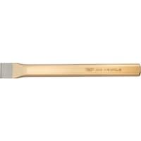 Gold Draper Expert flat cold chisel, 28 x 250mm, with a wide flat blade and engraved logo on the handle.