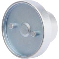 Silver Draper Expert brake piston wind-back tool with round face and two protruding pins.