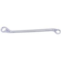 Silver Draper Expert HI-TORQ deep offset ring spanner, 20 x 22mm, with angled ends and polished finish.