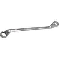 Silver Draper Expert HI-TORQ deep offset ring spanner, 22 x 24mm, with polished finish and angled ends.