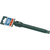 Draper Expert black impact extension bar, 1/2" square drive, 150mm length, with branded label attached.