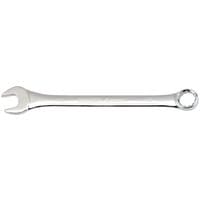 Silver Draper Expert 1.1/8" combination spanner with open-end and ring-end, polished finish.