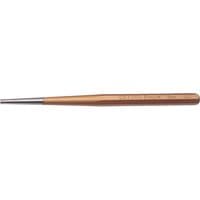 Copper-colored Draper Expert long taper pin punch, 5 x 225mm, with a slim, pointed tip and engraved branding.