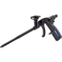 Black Draper Expert non-stick foam gun with ergonomic handle, long nozzle, and adjustable flow control knob.