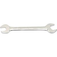 Silver Draper Expert open end spanner, 27 x 32mm, with polished finish and dual open ends.