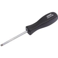 Black-handled Draper Expert screwdriver with a 5 x 75mm flat blade.