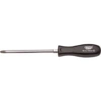 Draper Expert PZ Type Mechanic's Screwdriver, black handle, No.3 x 150mm, with chrome-plated shaft and precision tip.