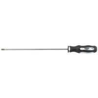 Draper Expert PZ TYPE screwdriver, No.2 x 250mm, with black soft grip handle and long silver shaft.