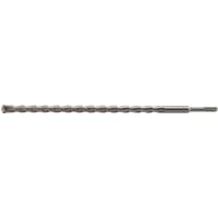 SDS+ masonry drill bit, 18.0 x 450mm, with a twisted steel shaft and pointed tip, by Draper Expert.