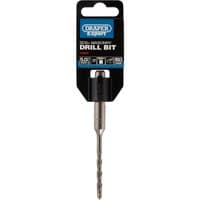 Draper Expert SDS+ masonry drill bit, 5.0 x 110mm, silver with spiral flutes, black packaging with blue and white label.