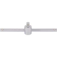 Silver Draper Expert sliding T bar, 1/4" square drive, with polished finish and sliding mechanism in the center.