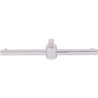Silver Draper Expert Sliding T Bar, 3/8" square drive, with a central pivot and smooth polished finish.