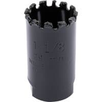 Black Draper Expert hole saw, 29mm, with tungsten carbide grit edge and cylindrical body.