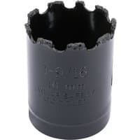 Black Draper Expert hole saw, 40mm, with tungsten carbide grit edge and cylindrical body.