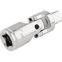 Chrome Draper Expert universal joint, 1/2" square drive, swivel head, polished finish with visible joint mechanism.