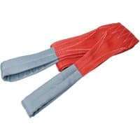 Red and blue Draper Expert wide load sling, 3m x 150mm, with reinforced stitching, 5 tonne capacity.
