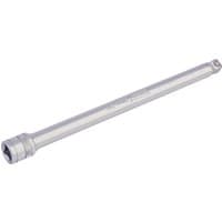 Silver Draper Expert wobble extension bar, 3/8" square drive, 200mm length, with a polished finish.