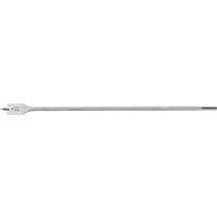 Draper extra long flat wood bit, 22mm, silver steel with pointed tip and flat paddle design.