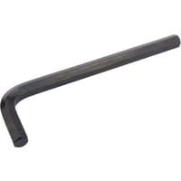 Black Draper extra long 17mm metric hexagon key with L-shaped design and smooth finish.