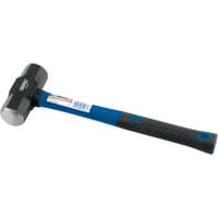 Draper sledge hammer with blue fibreglass short shaft and black rubber grip, 1.8kg/4lb steel head.