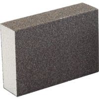 Gray rectangular Draper flexible sanding sponge with fine/medium grit surface and white edges.