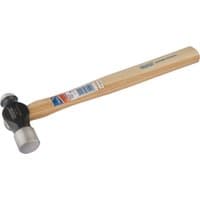 Draper ball pein hammer, 680g, with wooden handle and dual-faced metal head, one flat and one rounded.