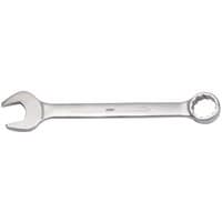 Silver Draper long pattern metric combination spanner, 95mm, with open end and ring end for heavy-duty use.