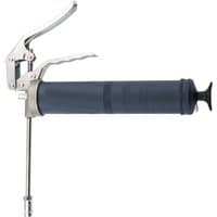Blue and silver Draper heavy duty pistol type grease gun, 500cc, with ergonomic handle and metal nozzle.