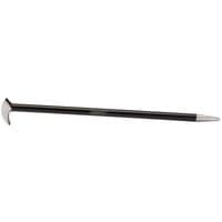 Black Draper Heel Bar, 450 x 15mm, with a curved claw on one end and a pointed tip on the other.