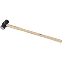 Draper sledge hammer with black metal head and long hickory wood shaft, 4.5kg/10lb.