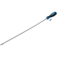 Draper Hose Clip Driver with 7mm socket, long metal shaft, and black-blue ergonomic handle.