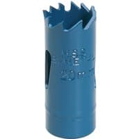 Blue Draper HSS bi-metal holesaw blade, 20mm, with jagged teeth and embossed text on the cylindrical body.