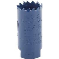 Blue Draper HSS bi-metal holesaw blade, 24mm, with sharp teeth and engraved measurements.