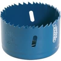 Blue Draper HSS Bi-metal Holesaw Blade, 76mm, with sharp teeth and brand logo on the side.