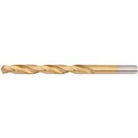 Draper 7.5mm titanium drill bit with gold finish and spiral flute design.