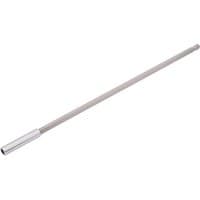 Draper Magnetic Bit Holder, 300mm, silver, slim rod with 1/4" female and male ends, sleek and elongated design.