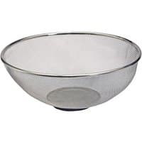 Draper magnetic stainless steel mesh parts washer bowl with fine mesh and silver rim.