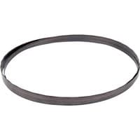 Draper metal bandsaw blade, 1425mm x 1/4", 24tpi, dark steel loop with fine teeth.