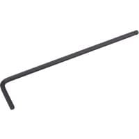Draper 2.5mm black L-shaped hex key with ball end, long arm design for reaching tight spaces.