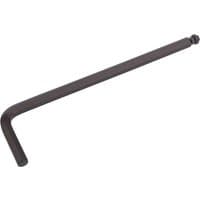 Black Draper 6.0mm L-shaped hex key with ball end on one side.