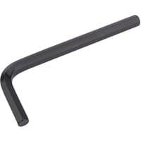Black Draper 7.0mm metric hexagon key with L-shaped design and smooth finish.